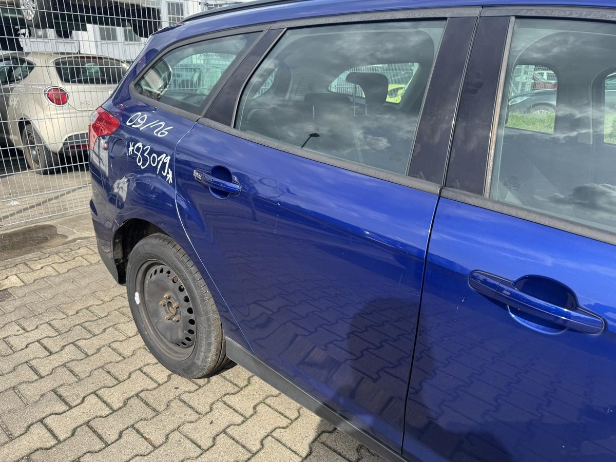 Ford Focus 3 original T&uuml;r hinten rechts Indic Blau Kombi Rohbau Bj.2014
